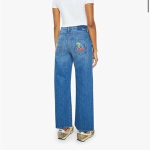 ISO MOTHER Jeans with Cherry Embroidery